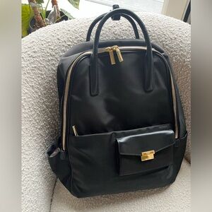 Tumi Larkin Portola Backpack (Black/Gold)